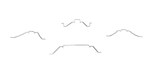 Headlamp Bezel Retainer Spring Set - 4pcs - LH or RH - 47-55 Chevy GMC Truck Suburban - Image 3 of 3