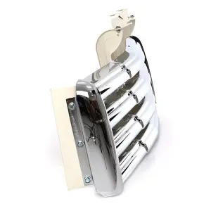 Grille Assembly - Chrome with Ivory Painted Back Bars - 49-55 GMC Pickup Truck Suburban - Image 4 of 4