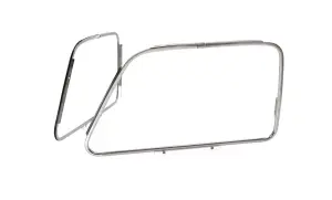 1954 GMC Suburban Door Glass Outside Reveal Molding - Stainless - Pair - 47-55 Chevy GMC Pickup Suburban