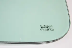Back Glass Window - Green Tint - 55-59 Chevy GMC Pickup w Small Back Glass - Image 2 of 2