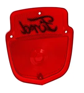 Tail Lamp Lens - w Ford Script Logo - LH or RH - 55-60 F100 F250 F350 Flareside - Image 3 of 3