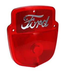Tail Lamp Lens - w Ford Script Logo - LH or RH - 55-60 F100 F250 F350 Flareside - Image 1 of 3