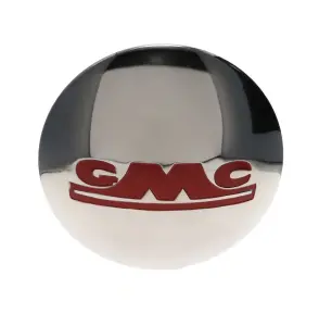Hub Cap Set - Stainless w/ Red GMC - 4pcs - 47-53 GMC Pickup Suburban - Image 2 of 4