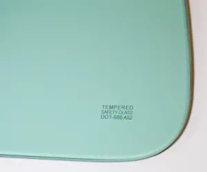 Back Glass - Green Tint - 60-66 Chevy GMC C/K Pickup w/ Small Back Glass - Image 3 of 3