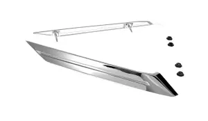 Outer Sail Panel Moldings - Stainless - Pair - 66-67 Dodge Plymouth B-Body (except Charger) - Image 2 of 3