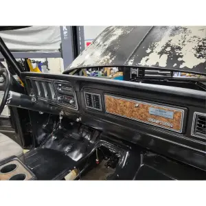 Dash Bezel - Black - with AC - 73-79 Ford F100 F150 F250 F350 Truck 78-79 Bronco - Image 6 of 6