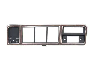 Dash Bezel - Chrome/Woodgrain - without A/C - 73-79 Ford Truck; 78-79 Bronco - Image 1 of 3