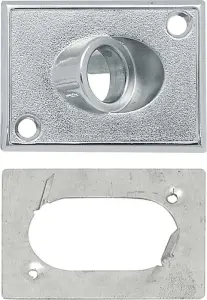 Outside Rear View Mirror Control Escutcheon and Retainer Set - Painted Sport Mirrors - 70-81 Camaro Firebird; 71-72 Chevelle GTO 442 GS - Image 2 of 2