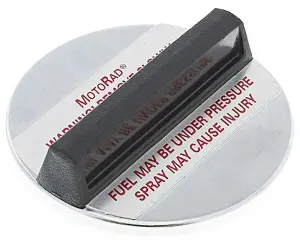 Gas Cap - Vented - without EEC - Chrome with Black Handle - 73-74 Chevy GMC C/K Fleetside Pickup Truck Suburban - Image 2 of 3