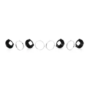 1972 Chevy Corvette Headlamp Mounting and Retaining Ring Set - 8 pcs - 67-69 Firebird 70 Chevelle El Camino and more