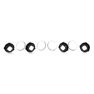 Headlamp Mounting and Retaining Ring Set - 8 pcs - 67-69 Firebird 70 Chevelle El Camino and more - Image 6 of 7