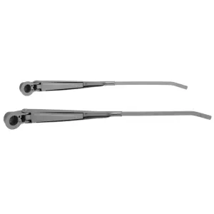 Wiper Arms - Silver Pair - Convertible - 62-67 Chevy II Nova Coupe 67-69 Camaro Firebird - Image 3 of 4