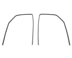 1948 GMC Suburban Door Glass Channels - Metal with Linings - Pair - 47-50 Chevy GMC Truck Suburban