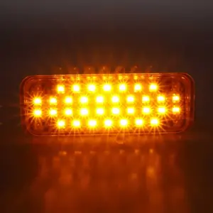 Park Lamp Lens - Amber - 34 Amber LED - 71-72 Chevy CK Truck Blazer Suburban - Image 2 of 4