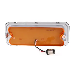 Park Lamp Lens - Amber - 17 Amber LED - LH - 73-80 Chevy GMC CK Truck Blazer Jimmy Suburban with Trim - Image 3 of 4