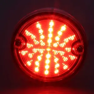 Tail Light Assembly - Red Lens - 41 Red LED - Stainless Housing - 60-66 Chevy GMC CK Stepside Truck - Image 2 of 4