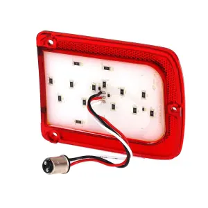 Tail Light Lens - Red - 41 Red LED - Stainless Bezel - LH - 65 Chevelle Malibu - Image 4 of 4