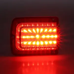 Tail Light Lens - Red - 41 Red LED - Stainless Bezel - LH - 65 Chevelle Malibu - Image 2 of 4