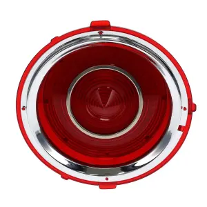 Tail Light Lens - Red - 30 Red LED - Stainless Bezel - LH - 70-73 Camaro - Image 1 of 4