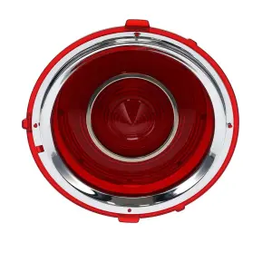 Tail Light Lens - Red - 30 Red LED - Stainless Bezel - RH - 70-73 Camaro - Image 1 of 4