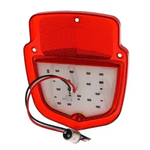 Tail Light Lens - Red Lens - 38 Red Sequential LED - RH - 55-66 Ford F100 F250 Flareside Truck - Image 3 of 4