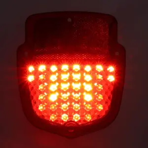 Tail Light Lens - Red Lens - 38 Red Sequential LED - RH - 55-66 Ford F100 F250 Flareside Truck - Image 2 of 4