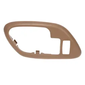 2000 Chevy C3500 Front Door Handle Bezel - with Power Door Lock Hole - LH - Beige - 95-00 Chevy GMC C/K OBS Pickup Truck SUV