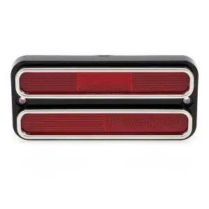 Rear Side Marker Lens - Red - 18 Red LED - Stainless Bezel - 68-72 Chevy GMC CK Truck Blazer Jimmy Suburban - Image 1 of 4