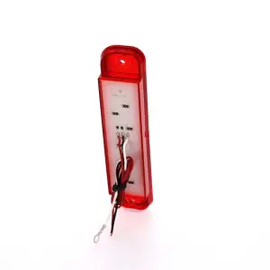 Rear Side Marker Lens - Red - 15 Red LED - Stainless Bezel - LH or RH - 73-80 Chevy GMC CK Stepside Truck - Image 4 of 4