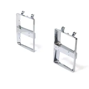 Headlamp Bezels - Chrome - Dual Headlamp - Pair - 83-84 Chevy GMC CK Truck Blazer Jimmy Suburban - Image 2 of 4