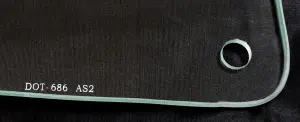 Quarter Glass - Clear - LH - 66-67 GM A-Body Convertible - Image 3 of 3
