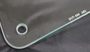 Quarter Glass - Clear - LH - 68-72 GM A-Body Convertible - Image 3 of 3