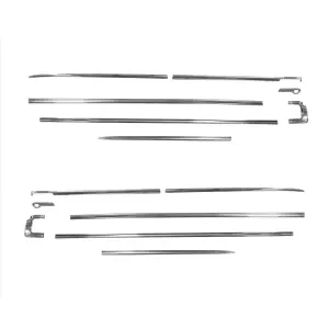 Premium Body Molding Set - Polished - 63 Ford Galaxie 2dr - Image 1 of 15