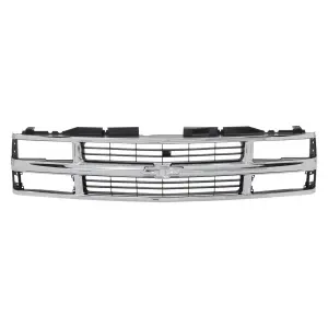 Premium Grille Shell - Chrome Gray - Composite Headlight - 94-98 Chevy CK Pickup SUV - Image 1 of 6