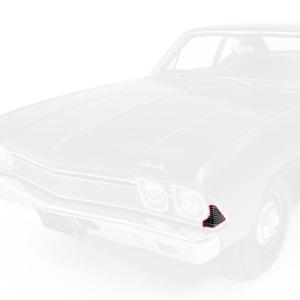 Grille Extensions - Pair - 68 Chevelle Malibu El Camino - Image 1 of 6