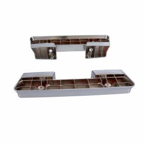Front Armrest Bases - Chrome Pair - 64-67 Chevelle El Camino GTO - Image 2 of 6