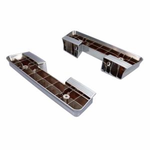 Front Armrest Bases - Chrome Pair - 64-67 Chevelle El Camino GTO - Image 3 of 6