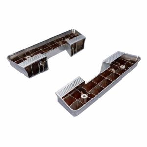 Front Armrest Bases - Chrome Pair - 64-67 Chevelle El Camino GTO - Image 4 of 6