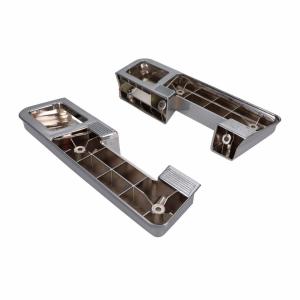 Rear Armrest Bases - Chrome Pair - 64-67 Chevelle El Camino GTO - Image 3 of 6