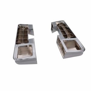 Rear Armrest Bases - Chrome Pair - 64-67 Chevelle El Camino GTO - Image 6 of 6