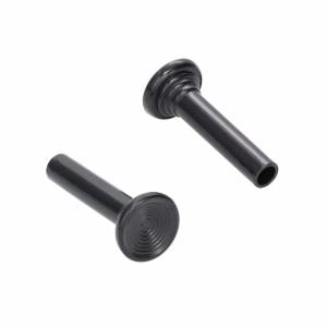 Door Lock Knobs - Black Pair - 67 All GM Cars - Image 3 of 6