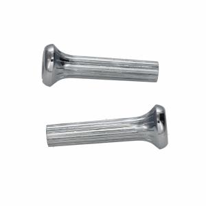 Door Lock Knobs - Chrome Pair - 69-70 All GM Cars except 70 Camaro Firebird - Image 2 of 6