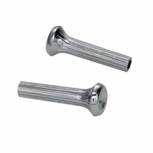 Door Lock Knobs - Chrome Pair - 69-70 All GM Cars except 70 Camaro Firebird - Image 5 of 6