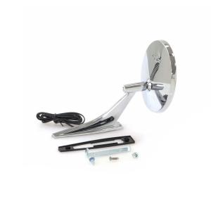 Outside Door Mirror - Chrome with Bowtie and LED Signal - LH - 66-68 Chevelle Camaro 66-72 Chevy II Nova - Image 4 of 5