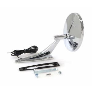Outside Door Mirror - Chrome with Bowtie and LED Signal - RH - 66-68 Chevelle Camaro 66-72 Chevy II Nova - Image 6 of 6