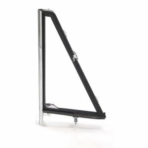 Vent Window Assembly - Clear Glass Black Frame - LH - 66-67 Bronco - Image 4 of 6