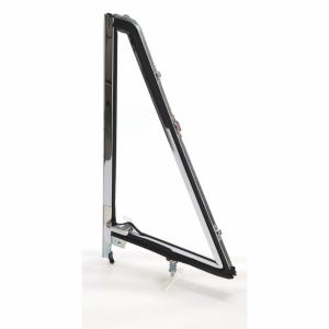 Vent Window Assembly - Clear Glass Chrome Frame - LH - 66-67 Bronco - Image 2 of 6