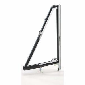 Vent Window Assembly - Clear Glass Chrome Frame - LH - 66-67 Bronco - Image 4 of 6