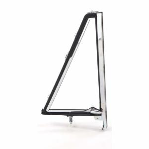 Vent Window Assembly - Clear Glass Chrome Frame - RH - 66-67 Bronco - Image 1 of 6