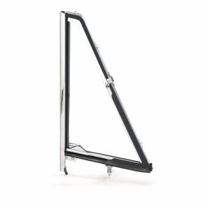 Vent Window Assembly - Clear Glass Chrome Frame - RH - 66-67 Bronco - Image 4 of 6